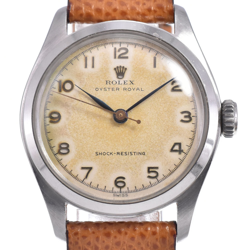ROLEX Oyster Royal 6144 vintage Cal.710 Silver Dial Hand Winding Men's
 Watch O#148599