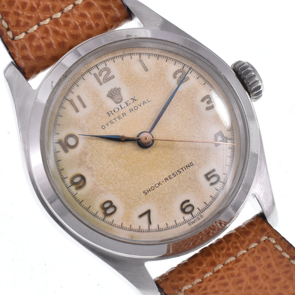 ROLEX Oyster Royal 6144 vintage Cal.710 Silver Dial Hand Winding Men's
 Watch O#148599