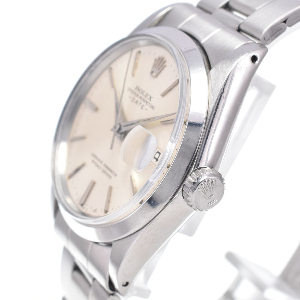 ROLEX Oyster perpetual date 1500 vintage Cal.1560 Silver Dial Automatic Men's
 Watch Q#148600