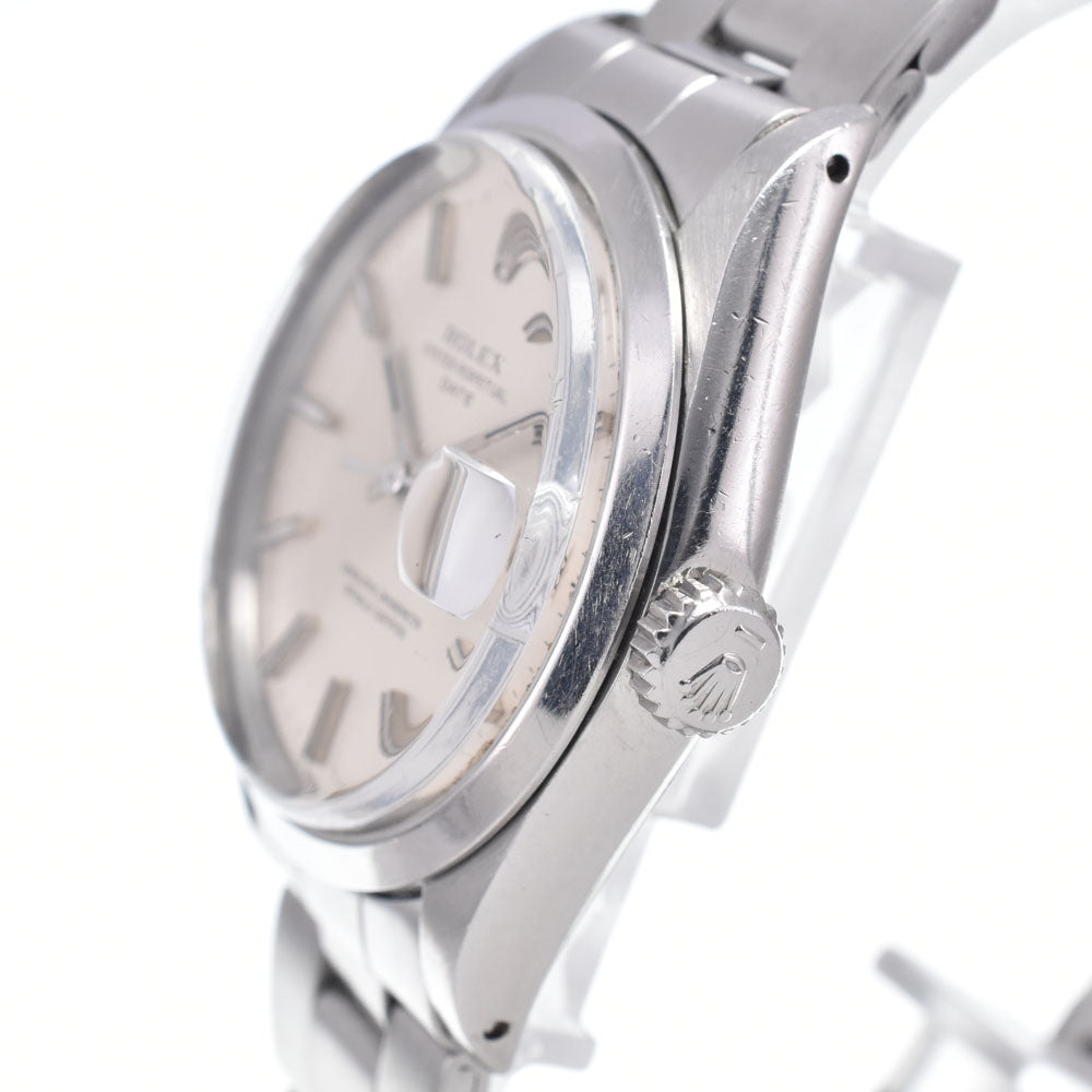 with paper ROLEX Oyster perpetual date 1500 vintage Cal.1570 Silver Dial Automatic Men's
 Watch A#148601