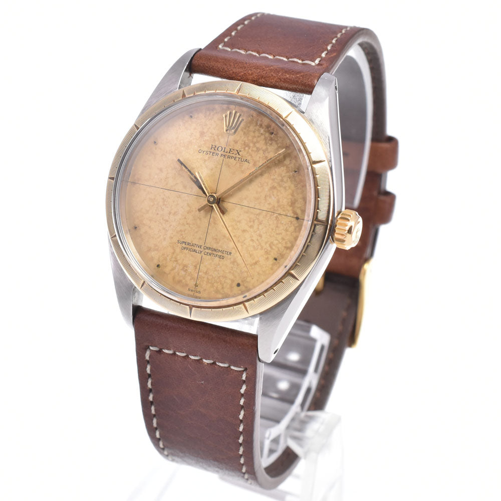ROLEX Oyster Perpetual Zephyr 1008 vintage Cal.1560 gold Dial Automatic Men's
 Watch P#148603