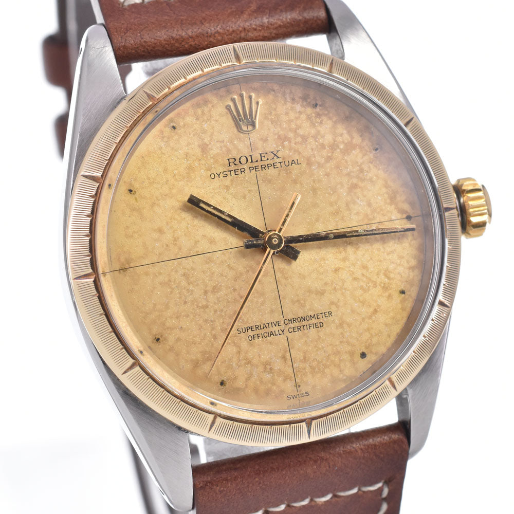 ROLEX Oyster Perpetual Zephyr 1008 vintage Cal.1560 gold Dial Automatic Men's
 Watch P#148603