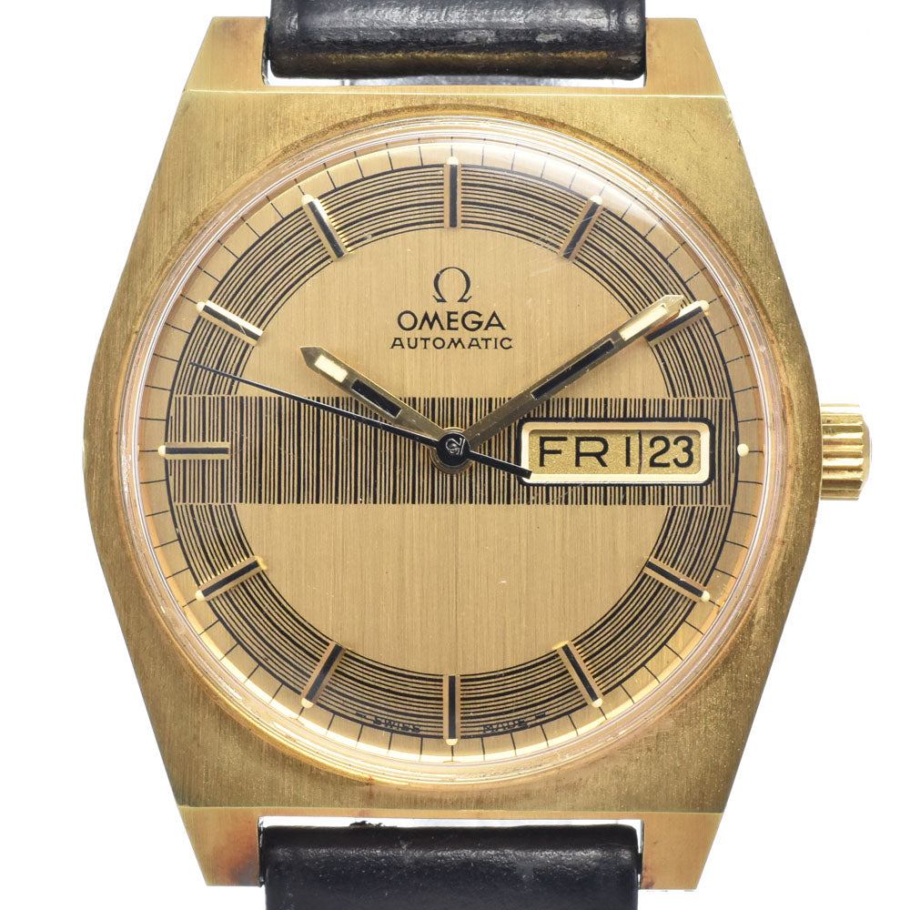 OMEGA 166.0141 vintage Cal.752 gold Dial Automatic Men's
 Watch N#148614