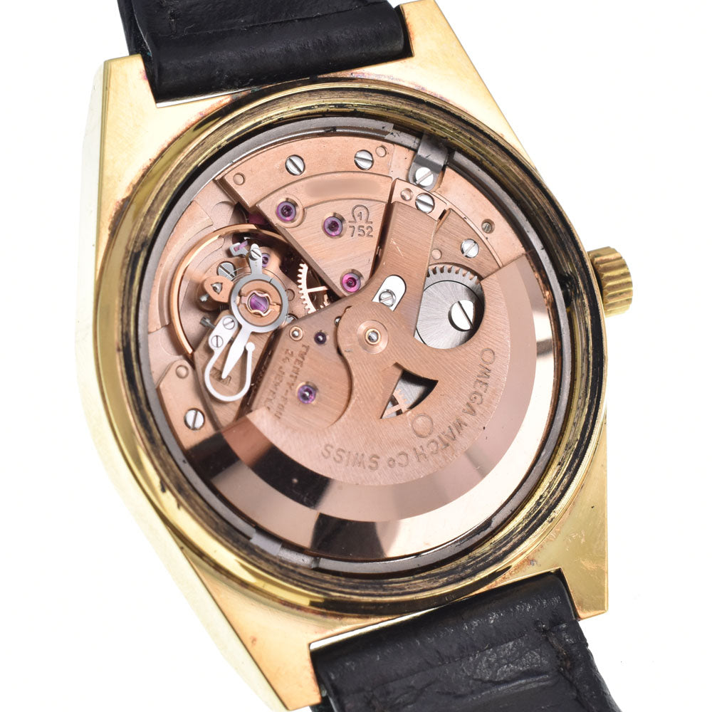 OMEGA 166.0141 vintage Cal.752 gold Dial Automatic Men's
 Watch N#148614