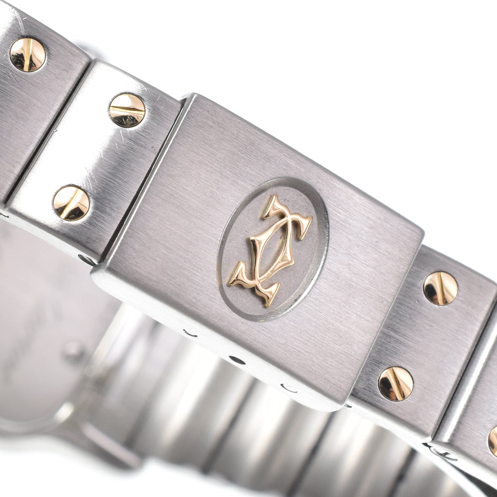 CARTIER Santos Galve SM W20012C4 Stainless Steel/K18YG Ivory Dial Quartz Ladies
 Watch R#148615