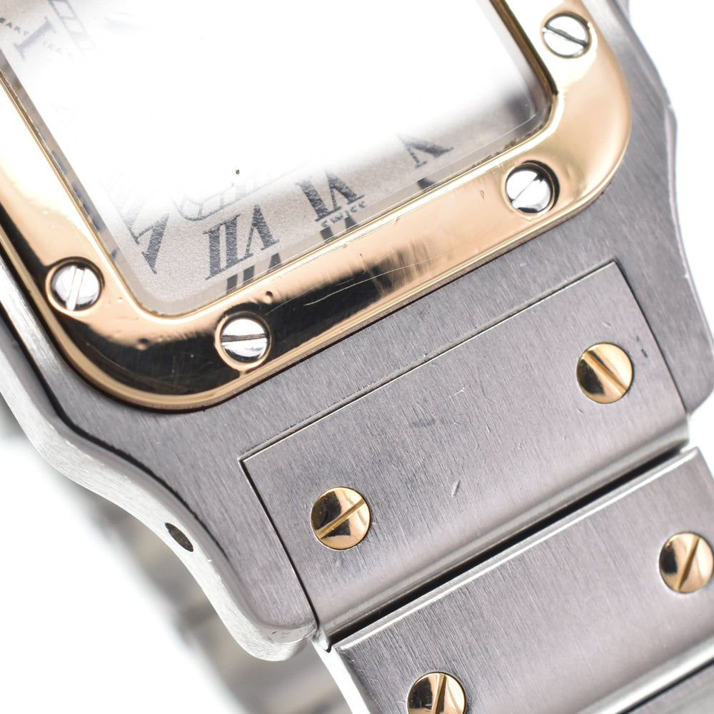 CARTIER Santos Galve SM W20012C4 Stainless Steel/K18YG Ivory Dial Quartz Ladies
 Watch R#148615