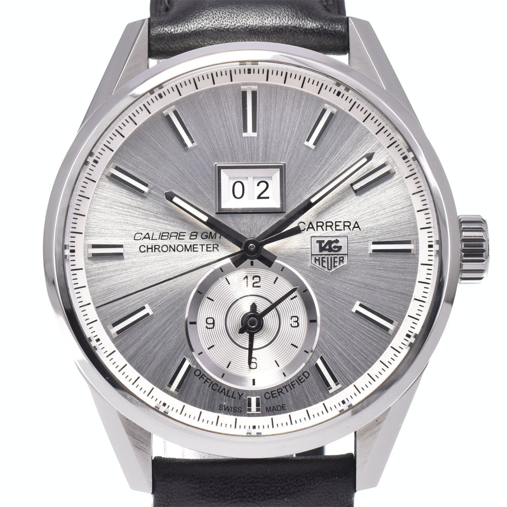 TAG HEUER Carrera WAR5011 GMT caliber 8 Silver Dial Automatic Men's
 Watch O#148617