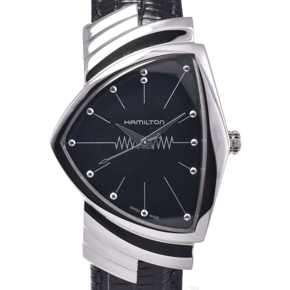 with paper HAMILTON Ventura H244112 black Dial Quartz Men's
 Watch M#148620