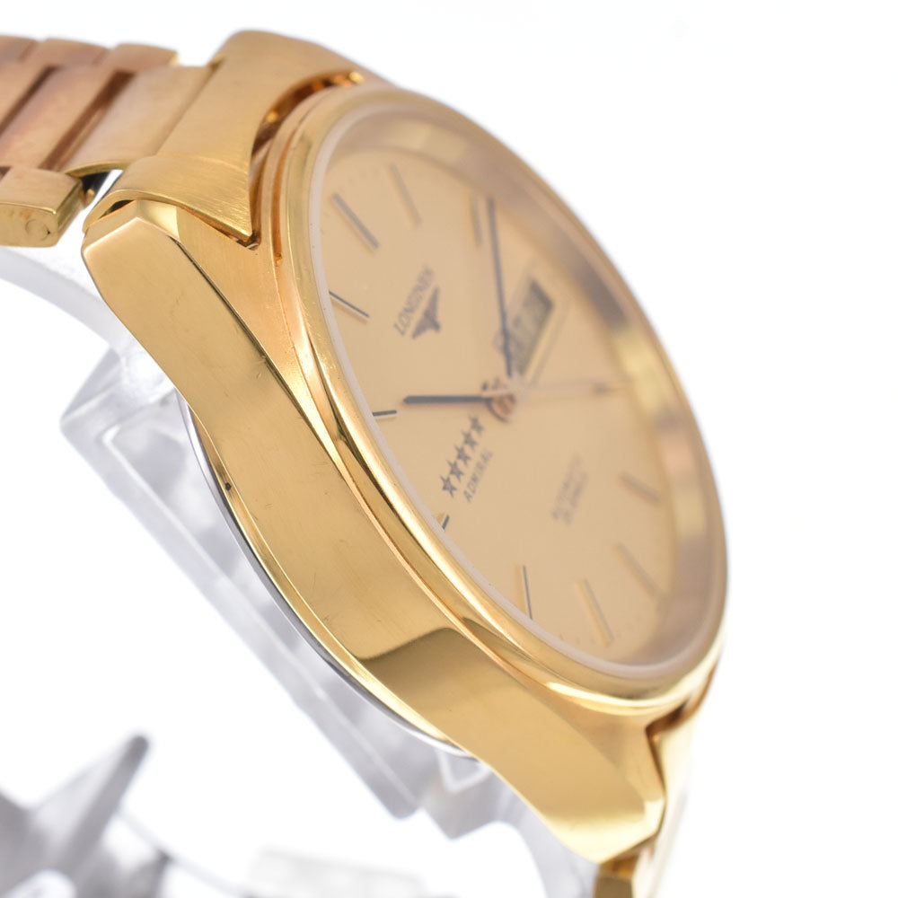 LONGINES Admiral 5 Star L7.634.2 vintage Date gold Dial Automatic Men's
 Watch N#148621