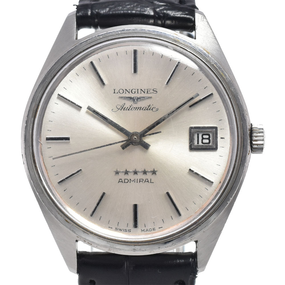 LONGINES Admiral 5 Star vintage Date Cal.505 Silver Dial Automatic Men's
 Watch N#148622
