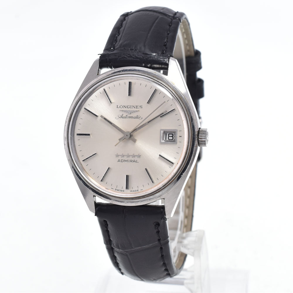 LONGINES Admiral 5 Star vintage Date Cal.505 Silver Dial Automatic Men's
 Watch N#148622