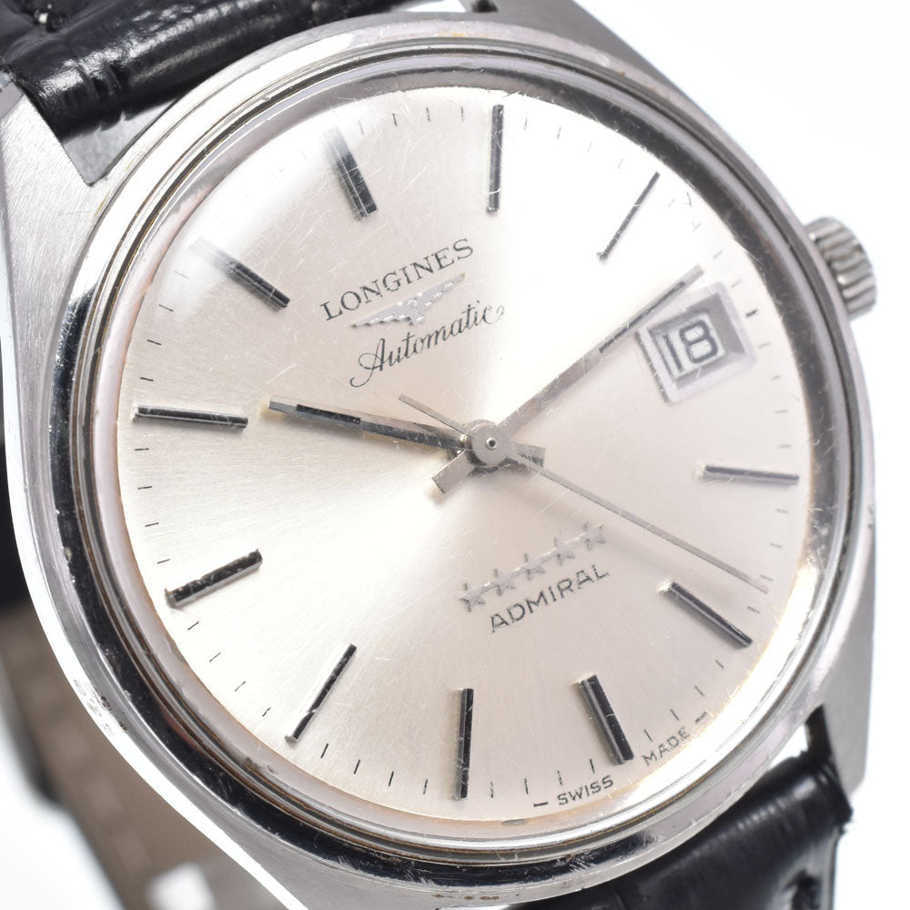 LONGINES Admiral 5 Star vintage Date Cal.505 Silver Dial Automatic Men's
 Watch N#148622