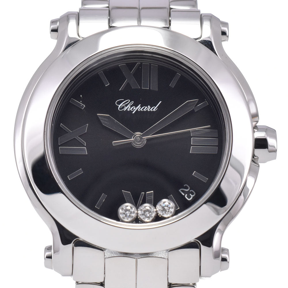 with paper Chopard Happy sports 278477-3014 3P Diamond black Dial Quartz Ladies
 Watch N#148623