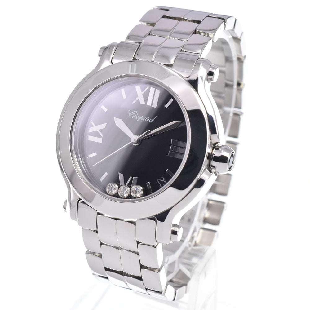 with paper Chopard Happy sports 278477-3014 3P Diamond black Dial Quartz Ladies
 Watch N#148623