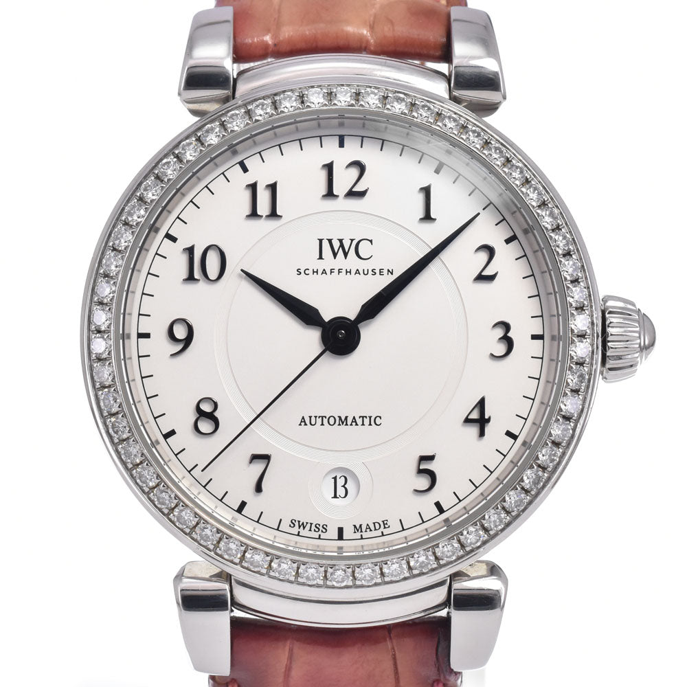with paper IWC SCHAFFHAUSEN Da Vinci IW458308 Diamond Bezel Silver Dial Automatic Men's
 Watch N#148624