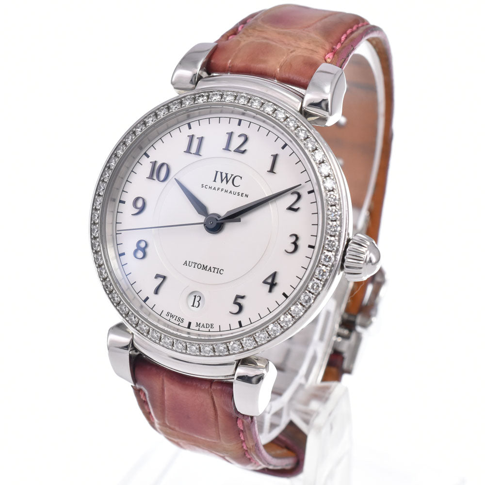 with paper IWC SCHAFFHAUSEN Da Vinci IW458308 Diamond Bezel Silver Dial Automatic Men's
 Watch N#148624