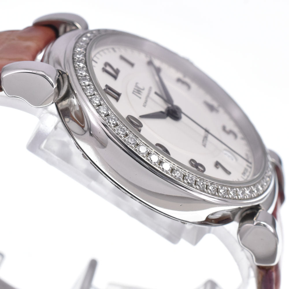 with paper IWC SCHAFFHAUSEN Da Vinci IW458308 Diamond Bezel Silver Dial Automatic Men's
 Watch N#148624