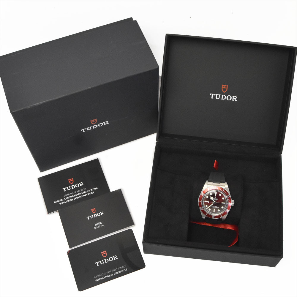 with paper TUDOR Black bay 7939A1A0RU Red Dial Automatic Men's
 Watch M#148625