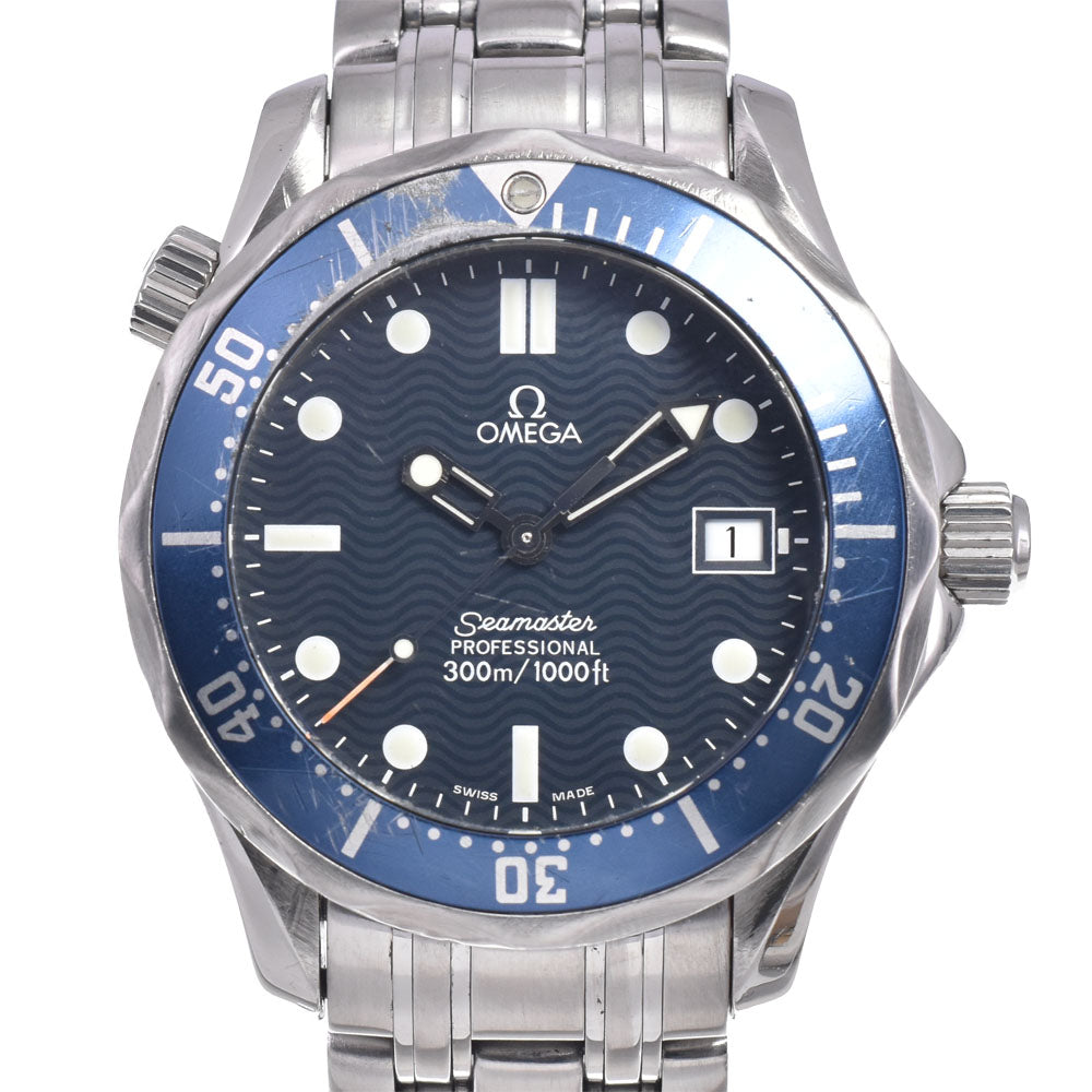 OMEGA Seamaster Professional 300m 2561.80 Date Navy Dial Quartz Boy's
 Watch O#148626