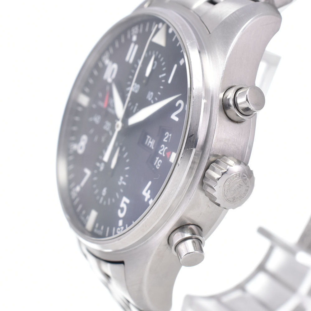 IWC SCHAFFHAUSEN Pilot watch IW377704 Chronograph day date black Dial Automatic Men's
 Watch O#148628