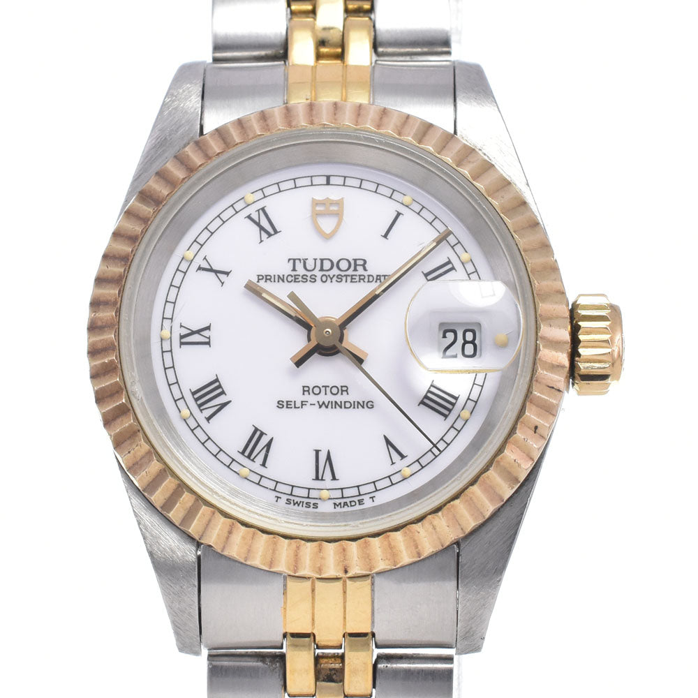 with paper TUDOR Oyster Princess Date 92413 white Dial Automatic Ladies
 Watch N#148630
