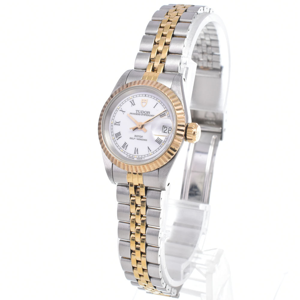 with paper TUDOR Oyster Princess Date 92413 white Dial Automatic Ladies
 Watch N#148630