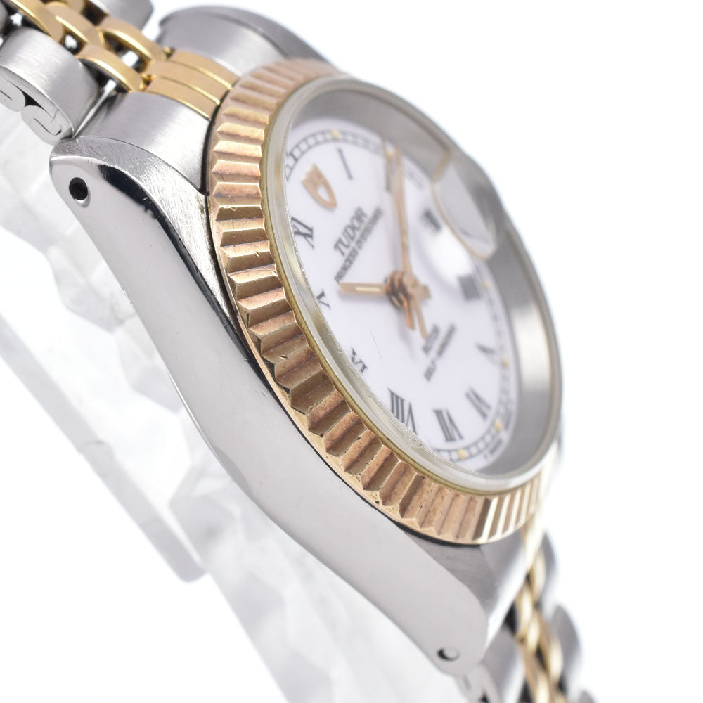 with paper TUDOR Oyster Princess Date 92413 white Dial Automatic Ladies
 Watch N#148630