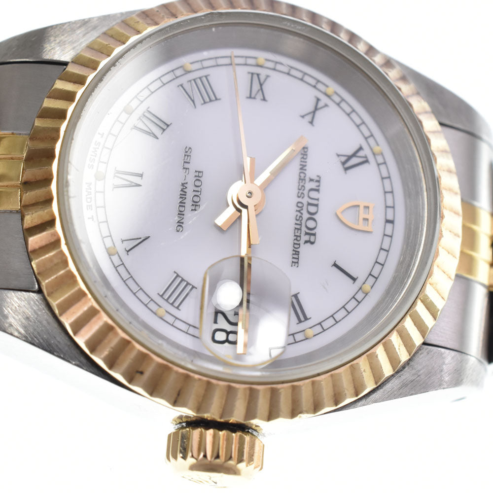with paper TUDOR Oyster Princess Date 92413 white Dial Automatic Ladies
 Watch N#148630