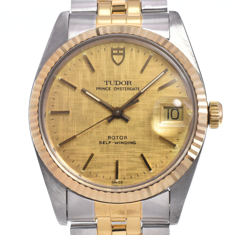 with paper TUDOR Prince Oyster Date 74033 gold Dial Automatic Men's
 Watch O#148631