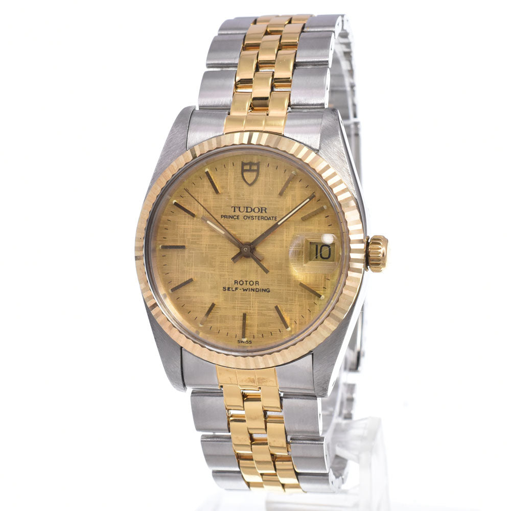with paper TUDOR Prince Oyster Date 74033 gold Dial Automatic Men's
 Watch O#148631