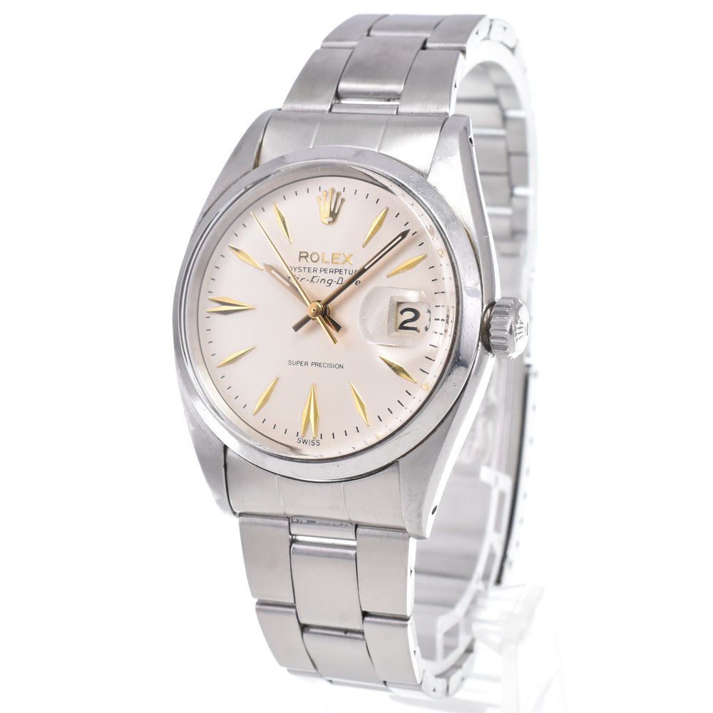 ROLEX Air King Oyster Perpetual 5700 vintage Cal.1530 Silver Dial Automatic Men's
 Watch O#148632