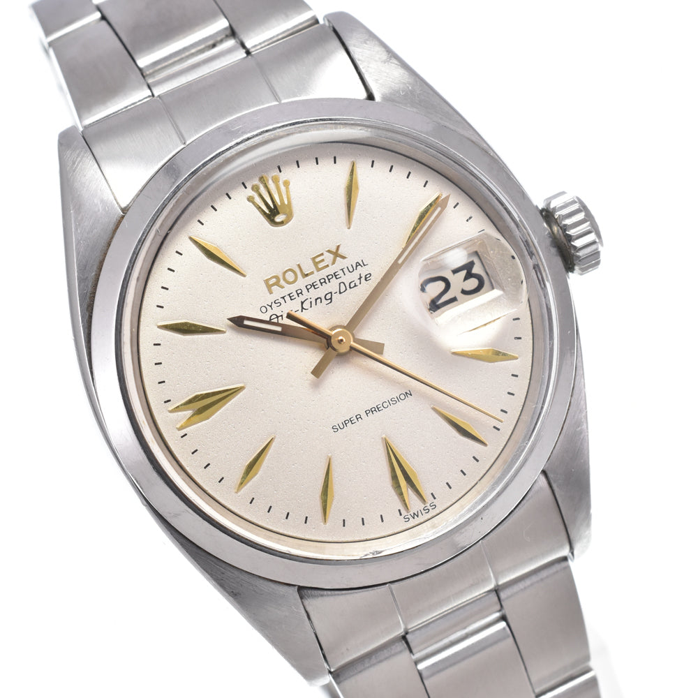 ROLEX Air King Oyster Perpetual 5700 vintage Cal.1530 Silver Dial Automatic Men's
 Watch O#148632