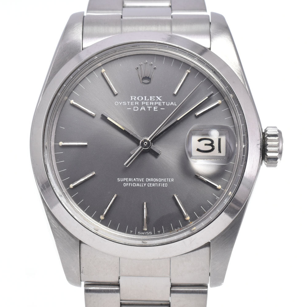 ROLEX Oyster perpetual date 1500 Cal.1570 gray Dial Automatic Men's
 Watch N#148633