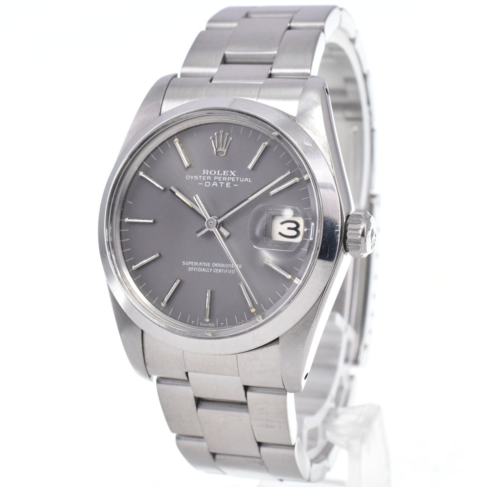 ROLEX Oyster perpetual date 1500 Cal.1570 gray Dial Automatic Men's
 Watch N#148633
