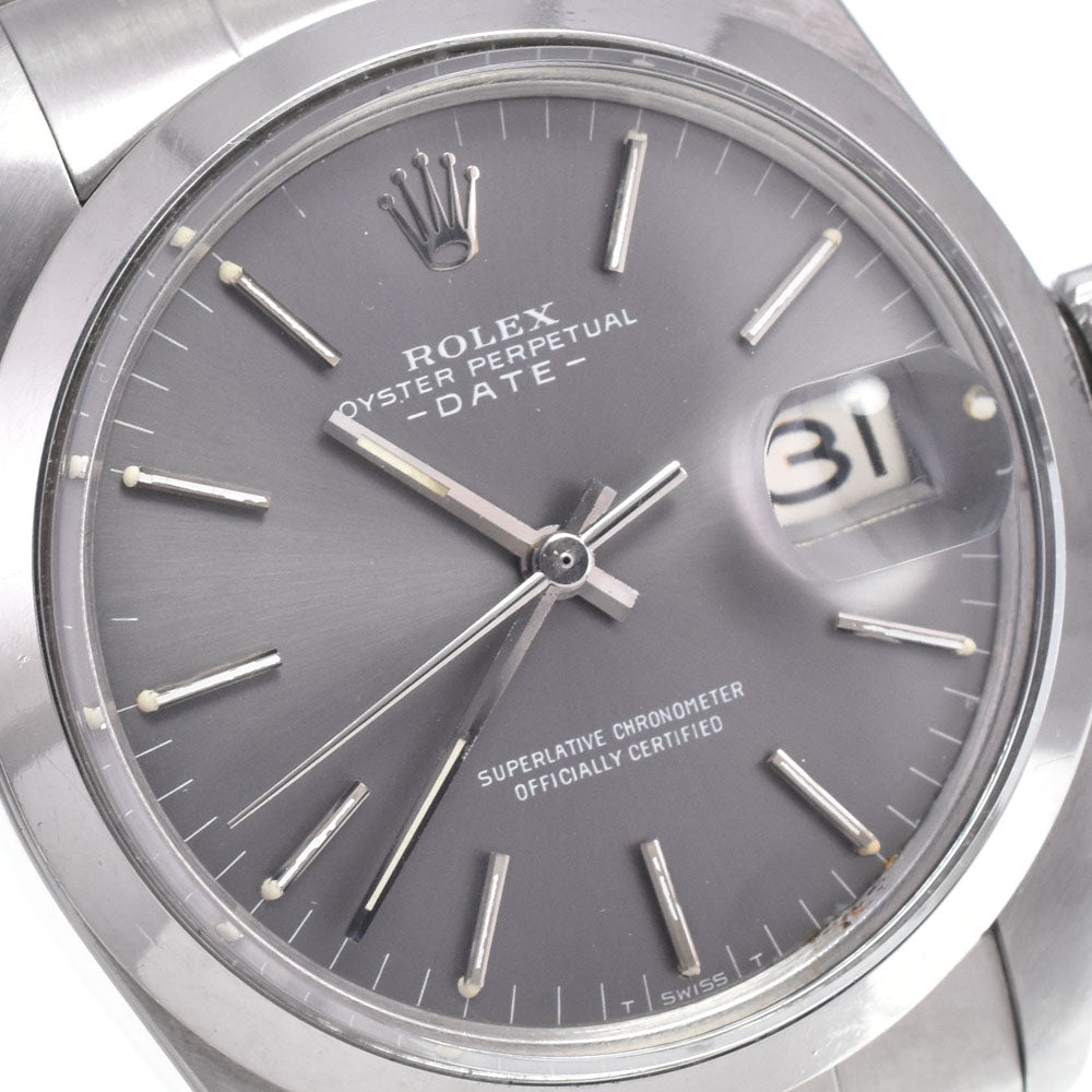 ROLEX Oyster perpetual date 1500 Cal.1570 gray Dial Automatic Men's
 Watch N#148633