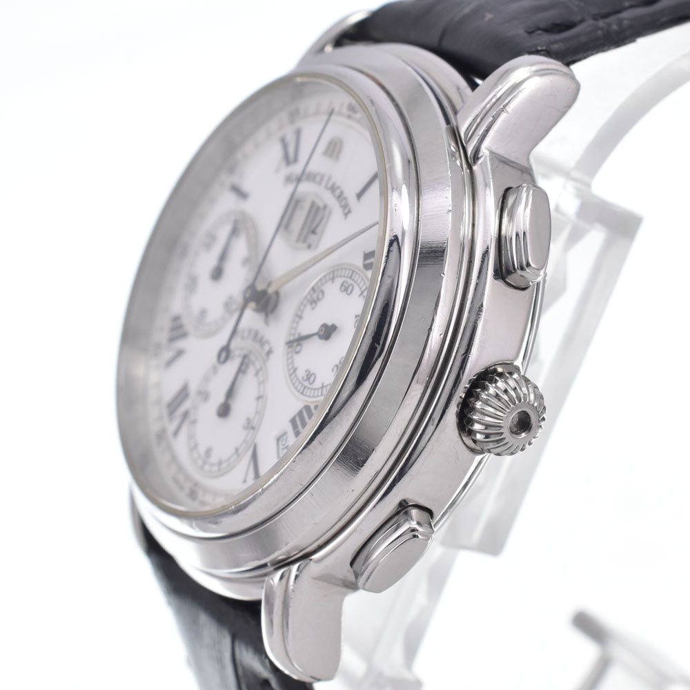 MAURICE LACROIX Masterpiece flyback 15827 see-through back white Dial Automatic Men's
 Watch N#148635