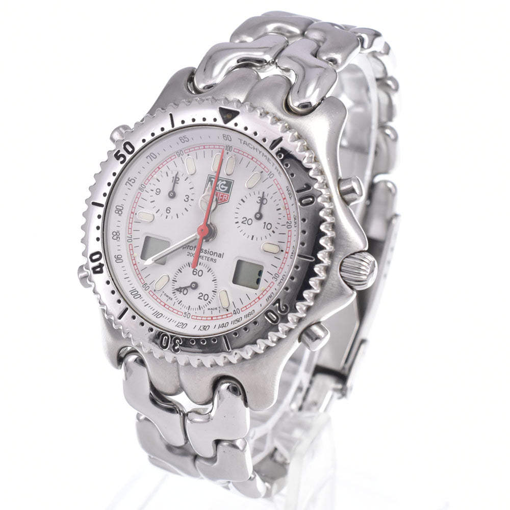 TAG HEUER S/el CG1111-0 Chronograph white Dial Quartz Men's
 Watch P#148637