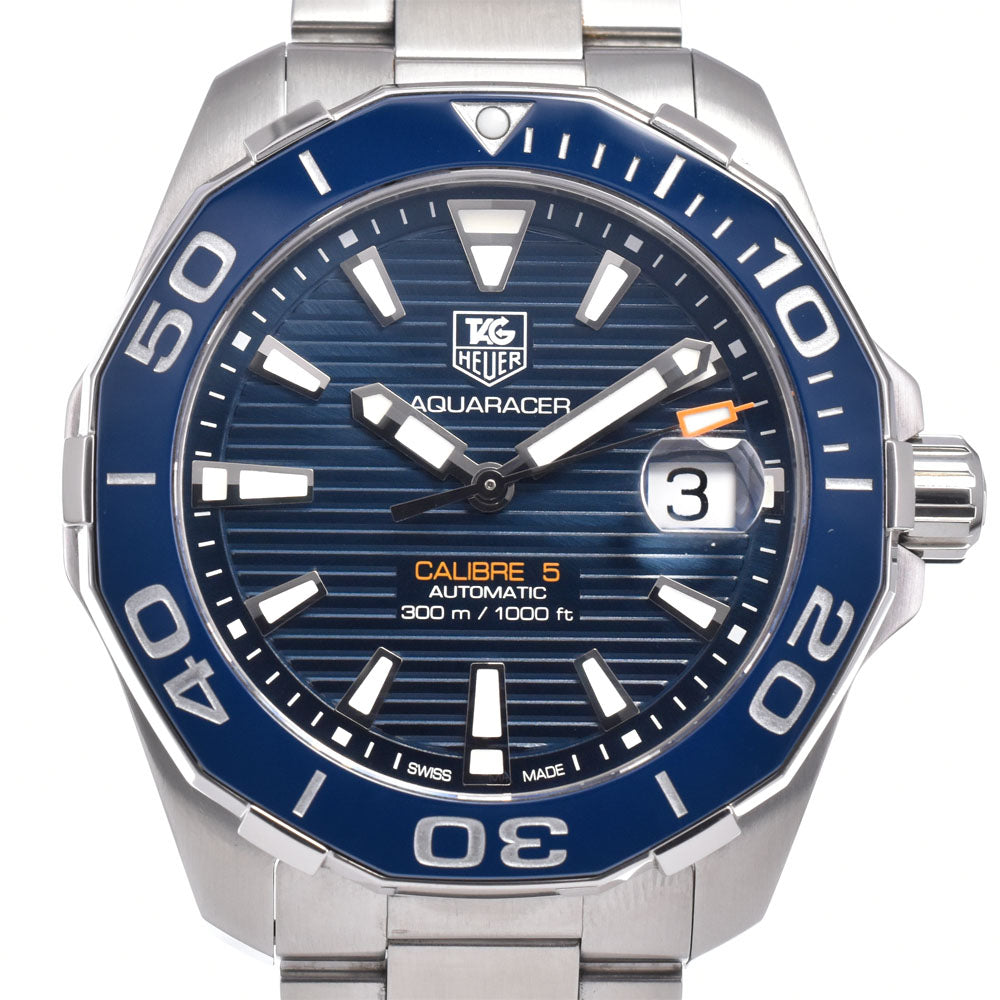 with paper TAG HEUER Aqua Racer Caliber 5 WAY211C.BA0928 blue Dial Automatic Men's
 Watch N#148638