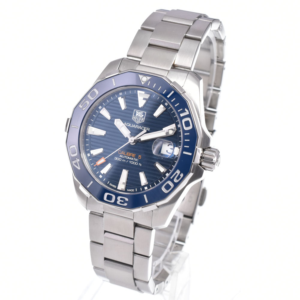 with paper TAG HEUER Aqua Racer Caliber 5 WAY211C.BA0928 blue Dial Automatic Men's
 Watch N#148638