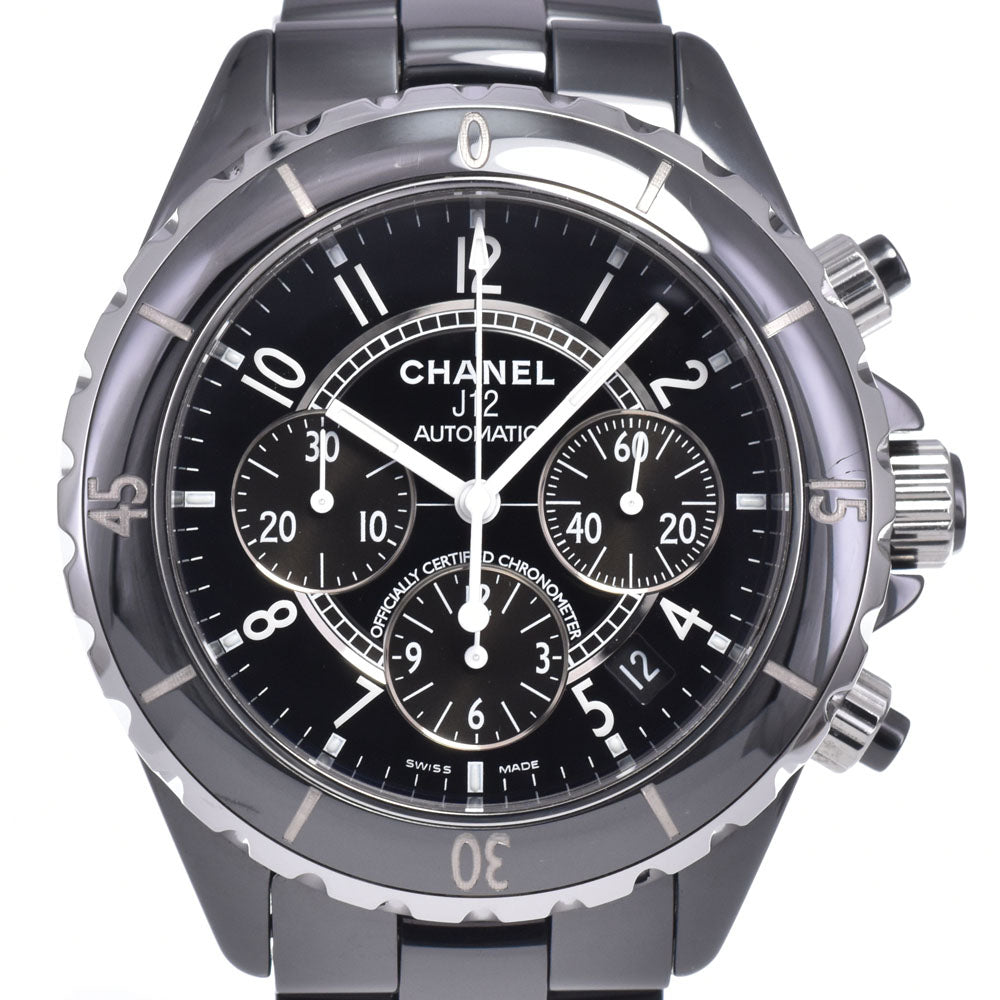 CHANEL J12 H0940 Ceramic chronograph black Dial Automatic Men's
 Watch N#148639