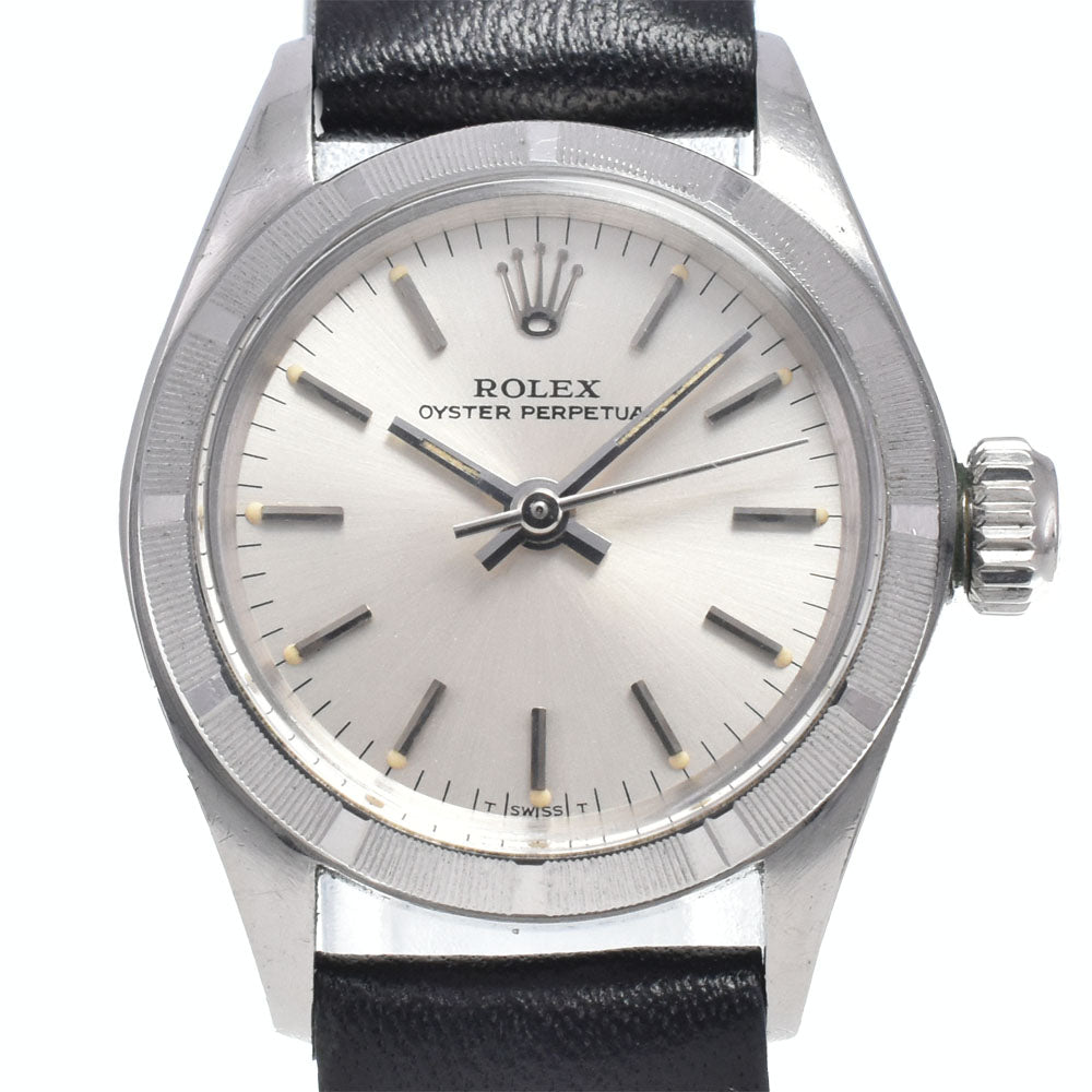ROLEX Oyster perpetual 6623 vintage Cal.1161 Silver Dial Automatic Ladies
 Watch O#148644