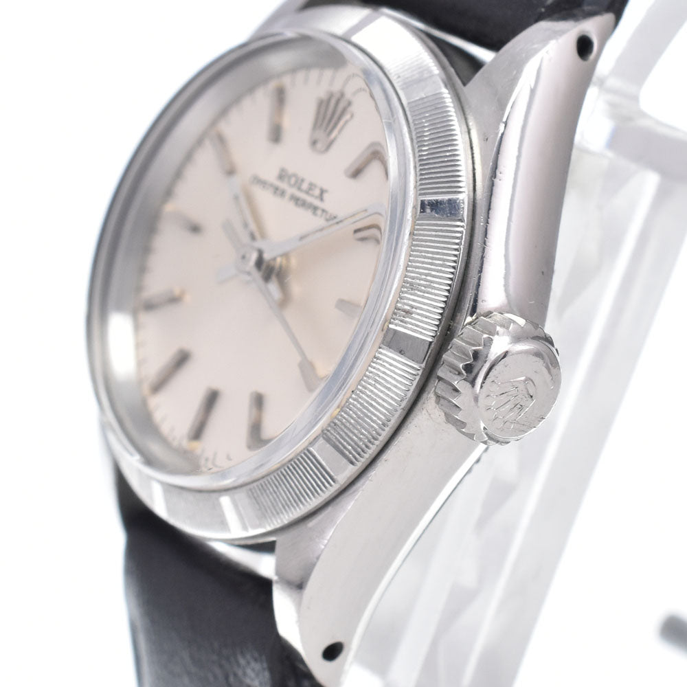 ROLEX Oyster perpetual 6623 vintage Cal.1161 Silver Dial Automatic Ladies
 Watch O#148644