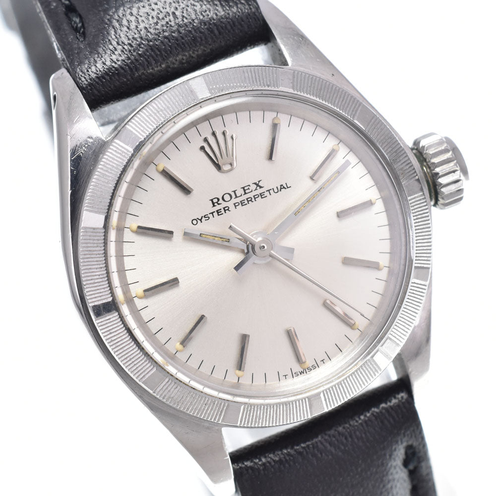 ROLEX Oyster perpetual 6623 vintage Cal.1161 Silver Dial Automatic Ladies
 Watch O#148644