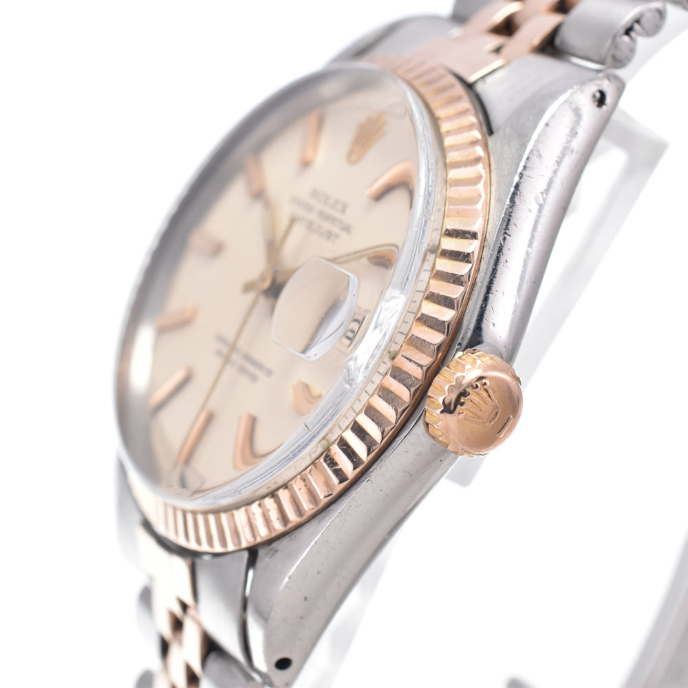 ROLEX Oyster Perpetual DATEJUST Ref.1601 vintage Stainless Steel/K18PG Cal.1570 Silver Dial Automatic Men's
 Watch O#148654