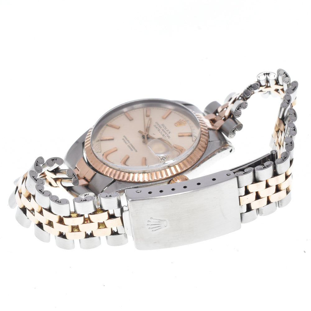 ROLEX Oyster Perpetual DATEJUST Ref.1601 vintage Stainless Steel/K18PG Cal.1570 Silver Dial Automatic Men's
 Watch O#148654