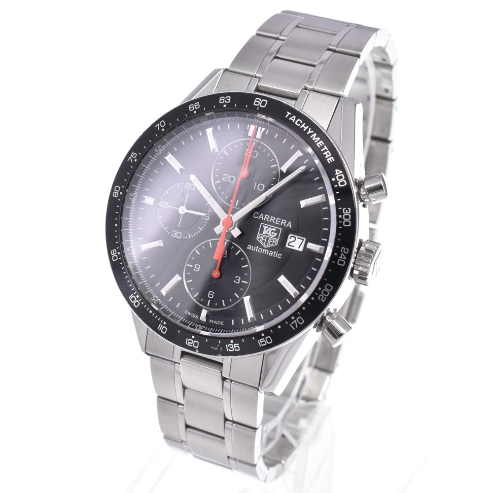 with paper TAG HEUER Carrera CV2014 Tachymeter black Dial Automatic Men's
 Watch N#148656