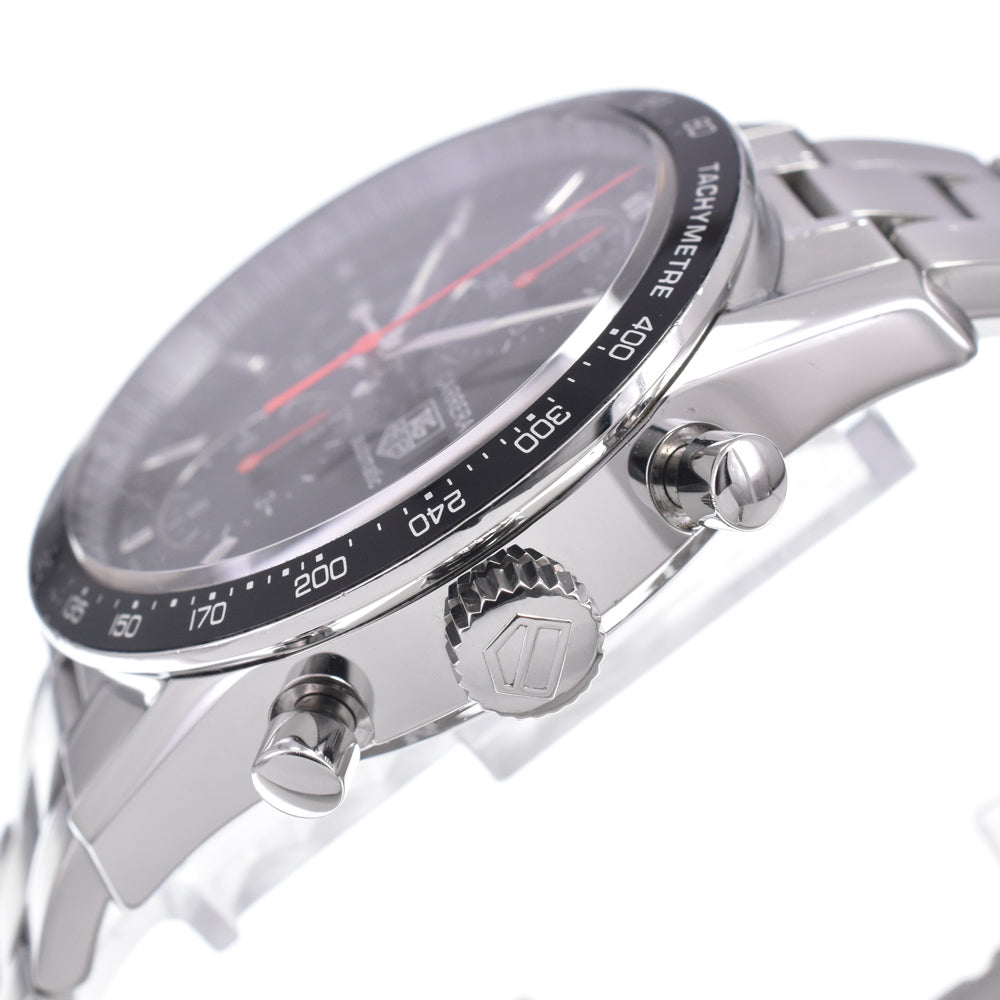 with paper TAG HEUER Carrera CV2014 Tachymeter black Dial Automatic Men's
 Watch N#148656