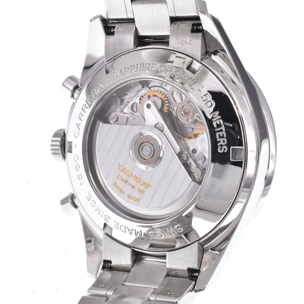 with paper TAG HEUER Carrera CV2014 Tachymeter black Dial Automatic Men's
 Watch N#148656