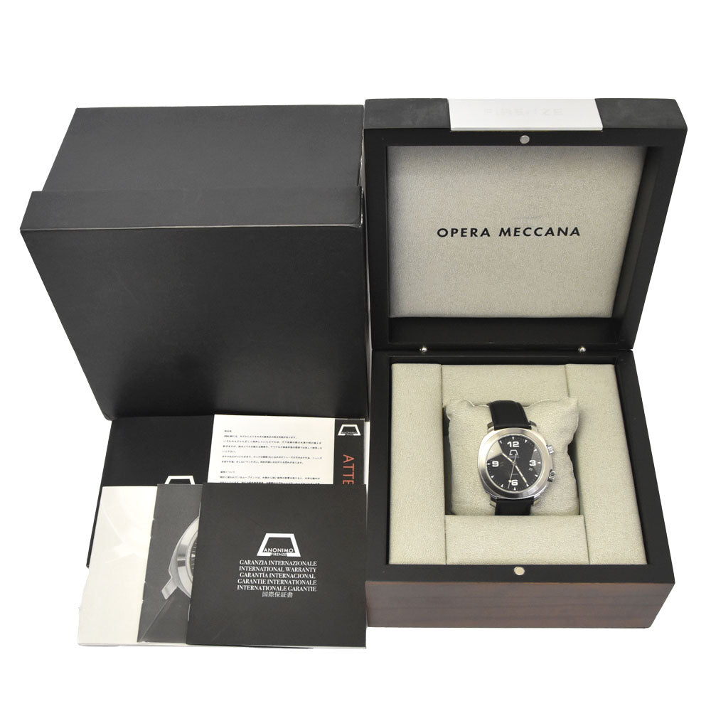 with paper ANONIMO Millemetry MOD.2000 Date black Dial Automatic Men's
 Watch N#148669