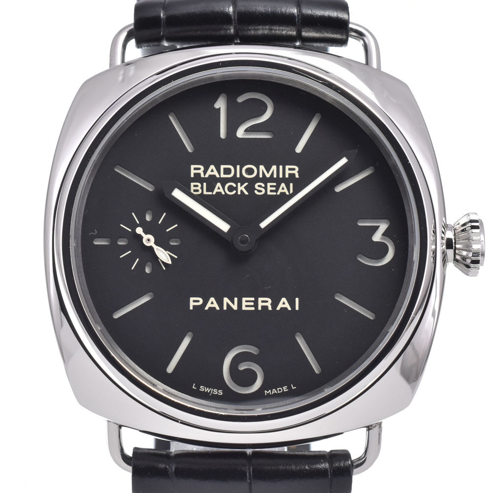 with paper PANERAI Radio meal black seal PAM00183 black Dial Hand Winding Men's
 Watch N#148672